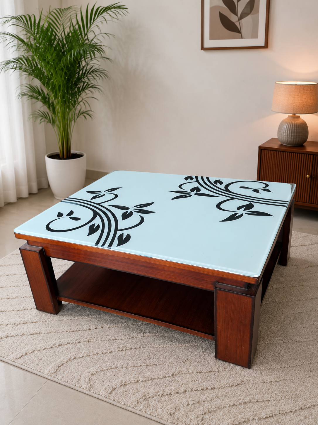 Modern Wooden Center Table for Living Room