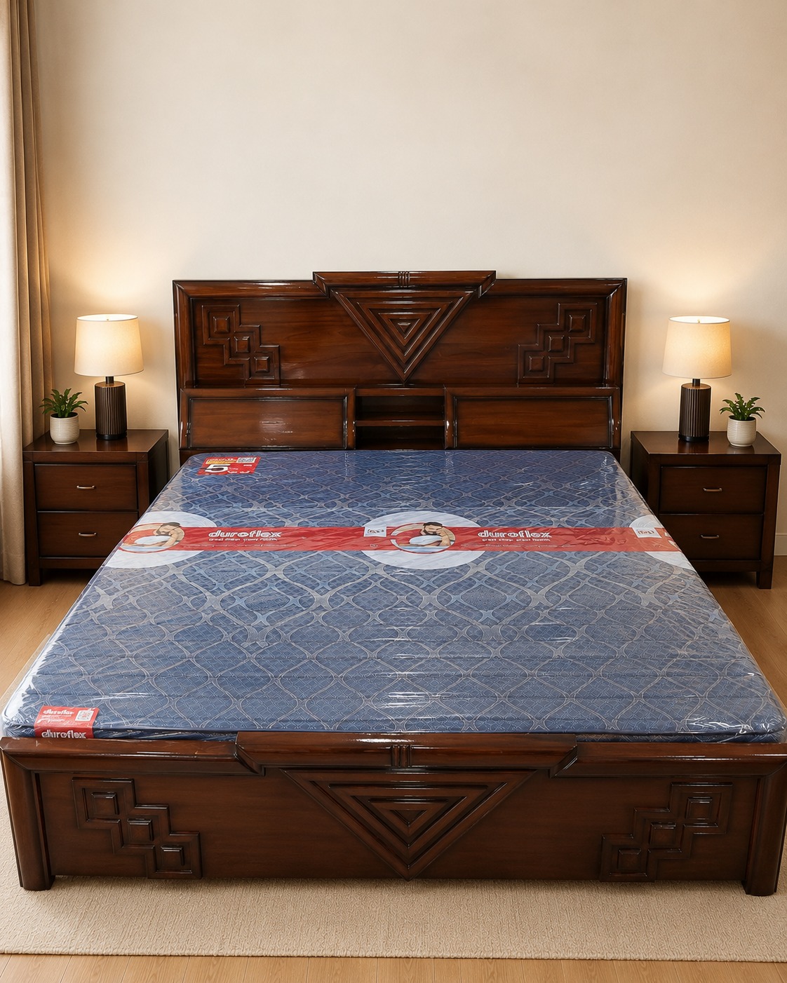 King Size Wooden Bed