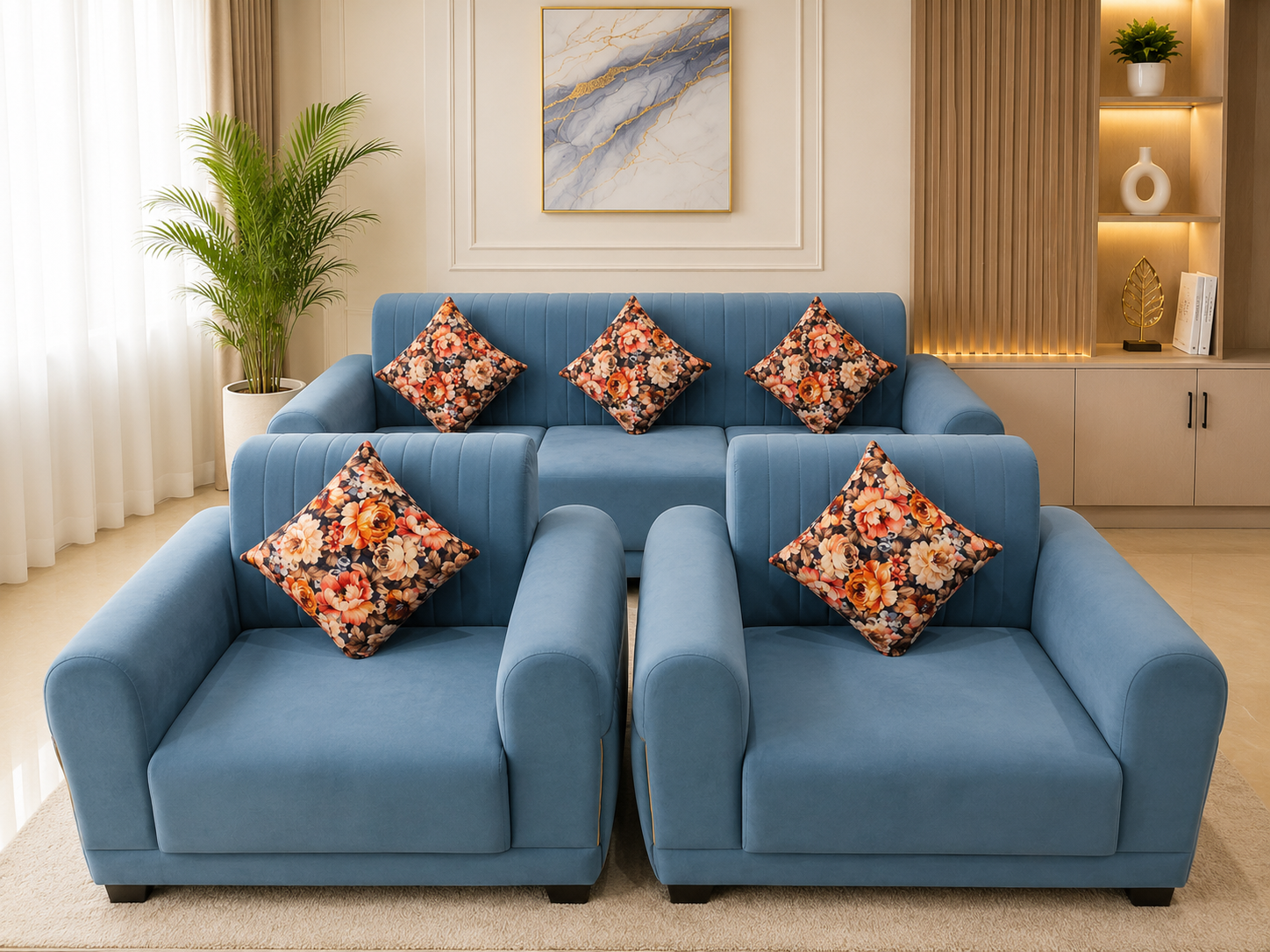 Premium Fabric Sofa Set for Living Room